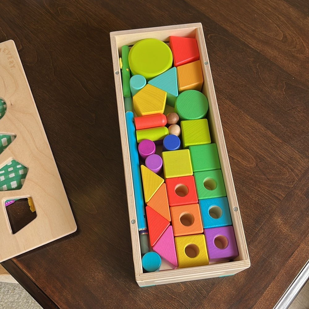 BRAND NEW Lovevery “The Block Set” Wooden Block Set - Multicolor- NEVER USED